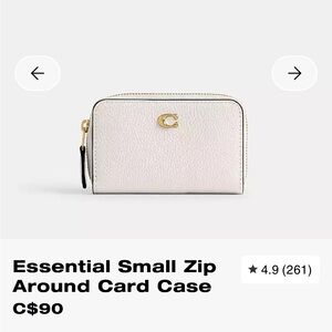 Coach Essential Zip wallet Bundle